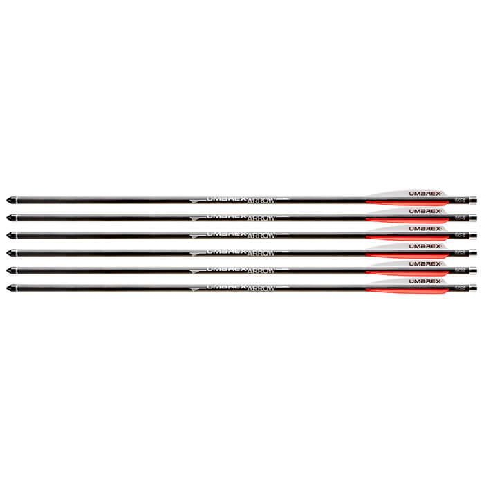 Umarex Usa Umarex Airsaber Air Archery Airgun Arrows Carbon Fiber Field Tip 6/ct