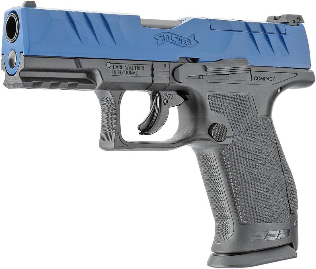 Umarex Usa Umarex T4E Walther PDP Compact 4" OR LE BlueTraining Paintball Marker .43 cal-Blue/Black
