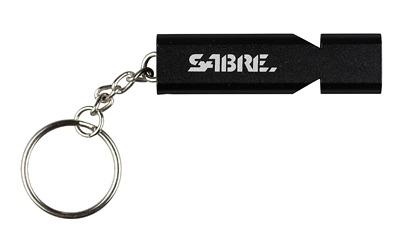 Sabre Whistle W/lanyard Black Alarm - Keychain