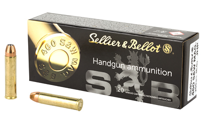 Sellier & Bellot Sellier S&B 460SW 255GR JHP 20/240 Hollow Point
