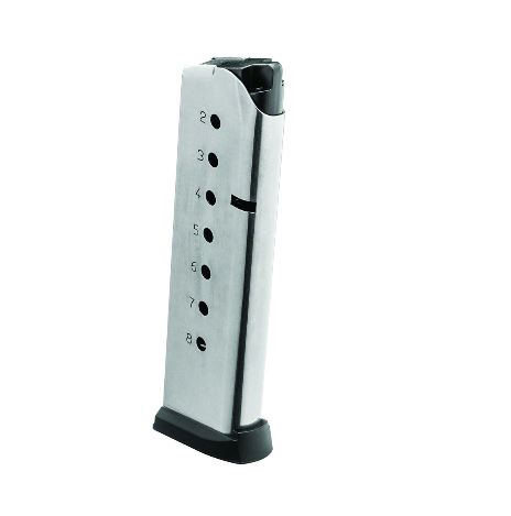 Springfield Armory Springfield 1911 Stainless Steel Magazine with Slam Pad .45 ACP 8/rd