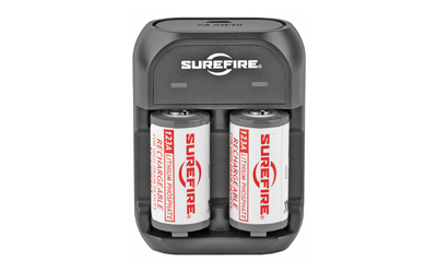 Surefire SFLFP123 Kit Rechargeable Batteries with Charger 2/ct