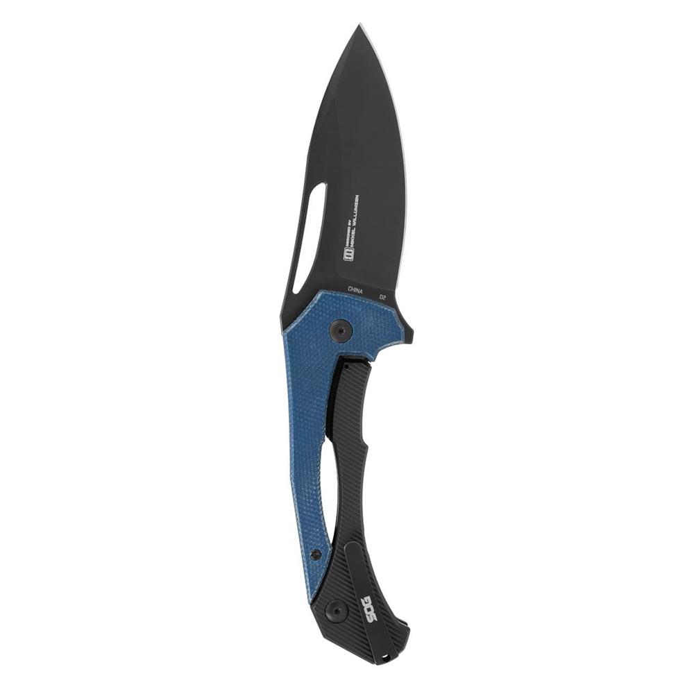 Sog Specialty Knives Inc. Sog Knives Bulwark FLK Folding Knife 3" Drop Point Blade Blue Presentation Box