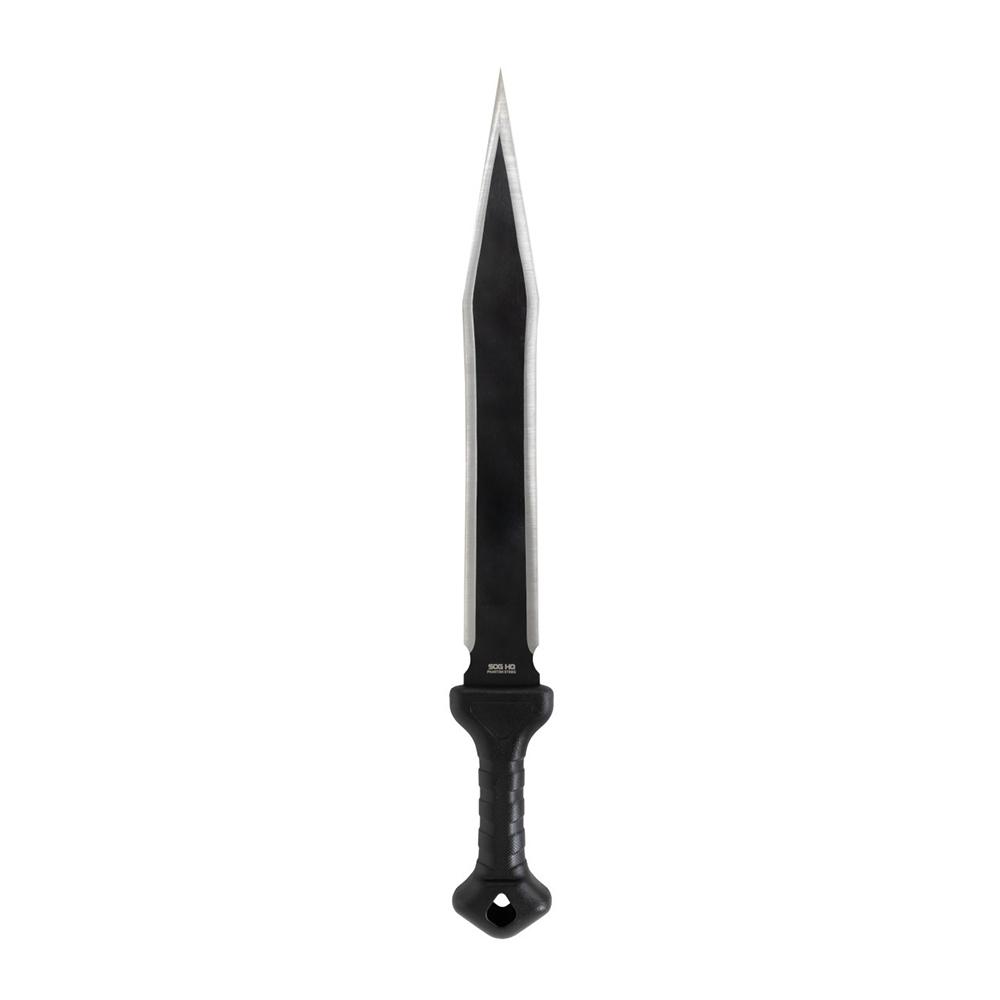 Sog Specialty Knives Inc. Sog Phantom Strike I Machete Fixed Knife 17-3/5" Spear Point Blade Black