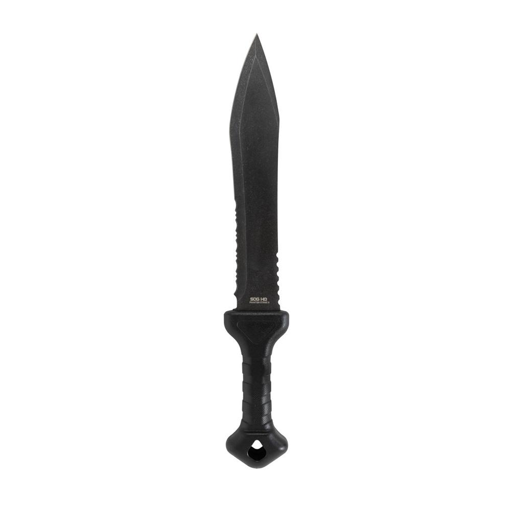 Sog Specialty Knives Inc. Sog Phantom Strike II Machete Fixed Knife 12-3/5" Spear Point Blade Black