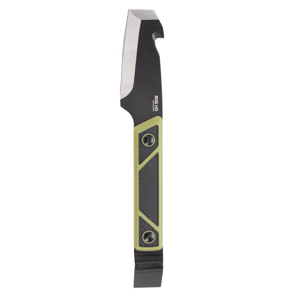 Sog Specialty Knives Inc. Sog Knives Compound Tac-Pry Fixed Knife 4" Pry Bar Blade Green Black