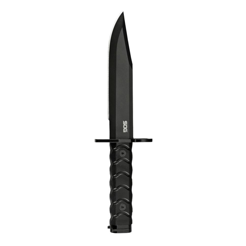 Sog Specialty Knives Inc. Sog Knives BAR15C Clip Point Bayonet Fixed Knife 7-1/10" Clip Point Blade Black