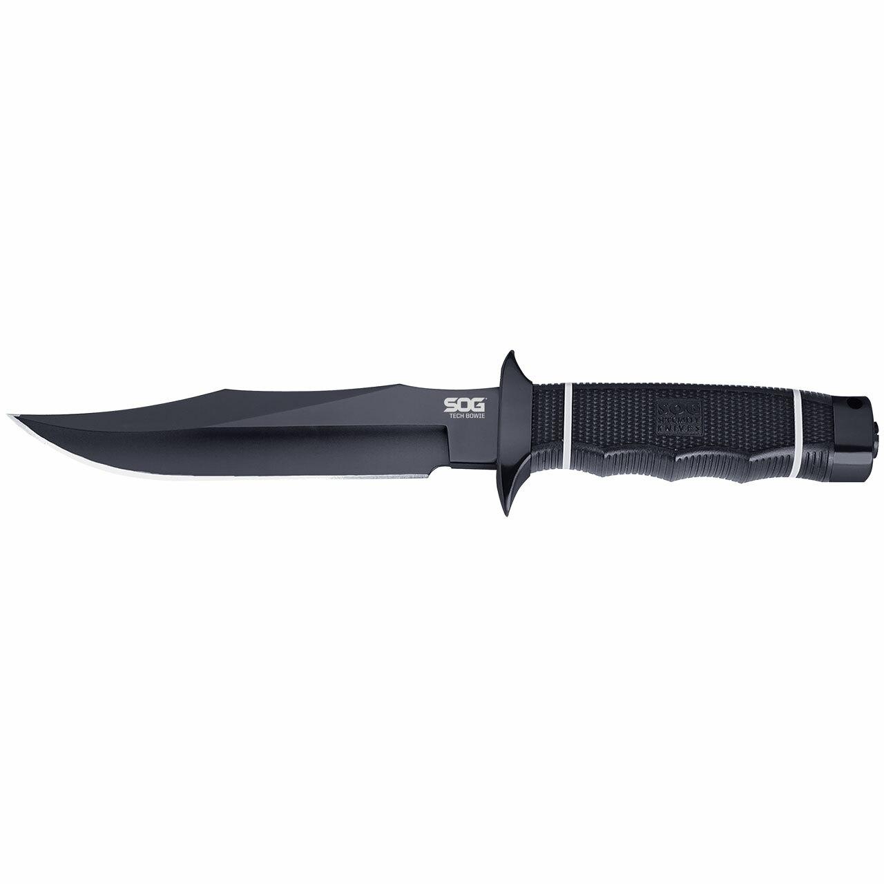 Sog Specialty Knives Inc. Sog Tech Bowie Knife 6.4" Blade Black
