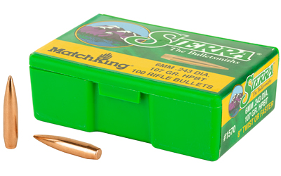 Sierra Bullets Sierra MatchKing Rifle Bullets 6mm/.243 cal .243" 107 gr HPBT MATCH 100/ct