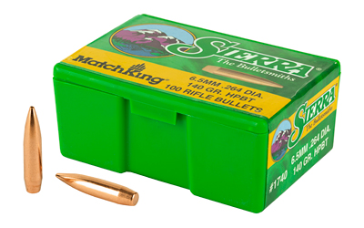 Sierra Bullets Sierra MatchKing Rifle Bullets 6.5mm /.264 cal .264" 140 gr HPBT MATCH 100/ct