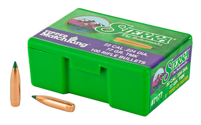 Sierra Bullets Sierra Tipped MatchKing .22 cal .224" 77 gr TMK MATCH 100/ct