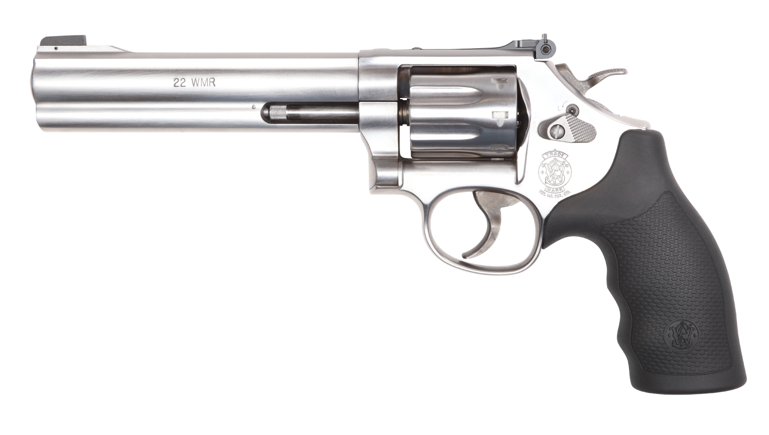 Smith and Wesson S&W Model 648 Handgun 22 WMR 8rd Capacity 6" Barrel Stainless Steel Finish