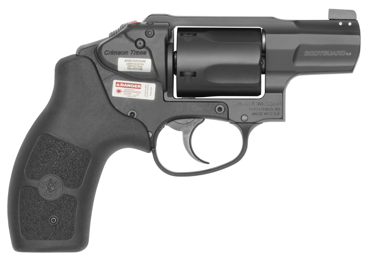 Smith and Wesson Smith Bg38 2.0 38SPC 1.9" Black Laser Revolver