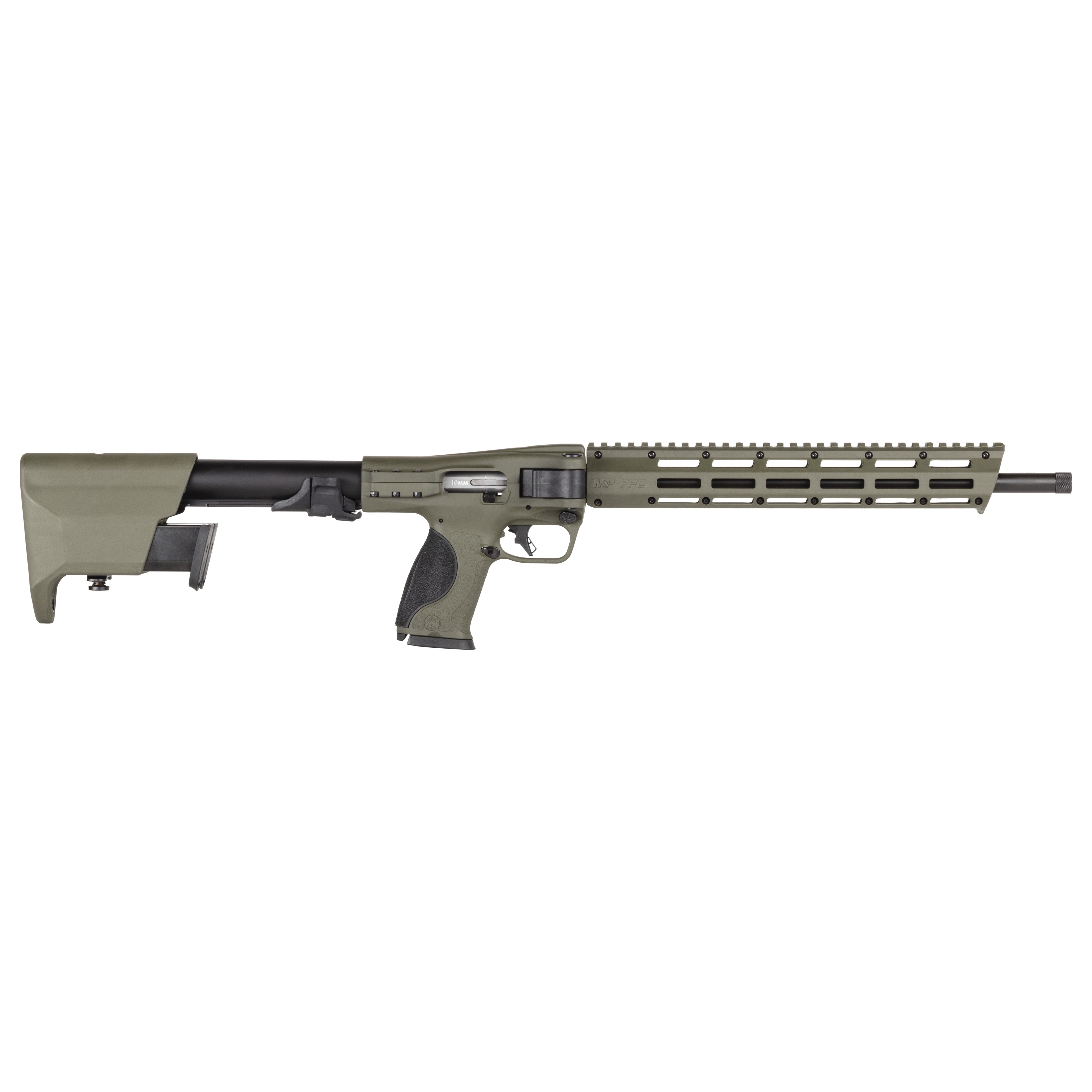 Smith and Wesson Smith M&P FPC 10MM OD Green 16.25" 15+1