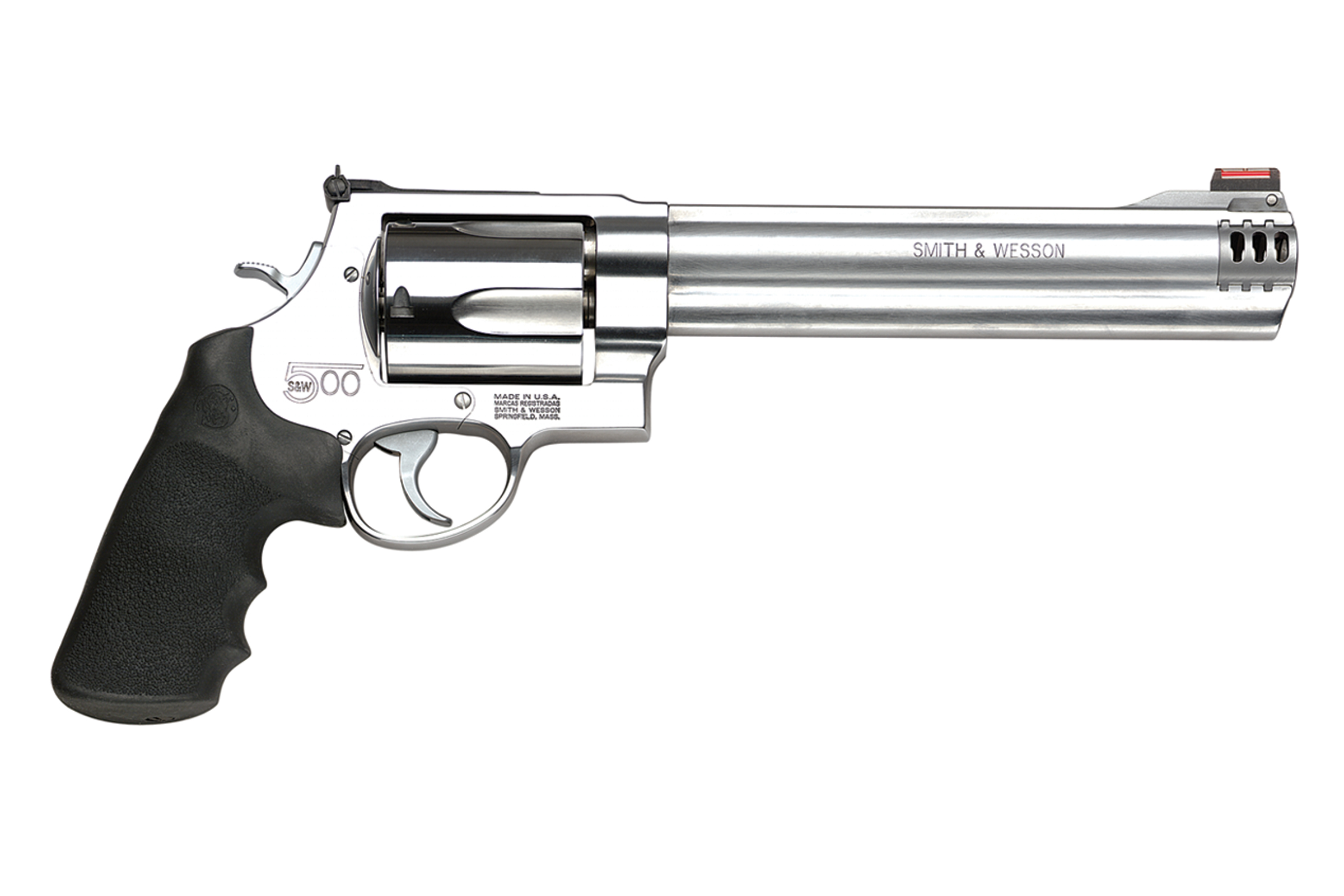 Smith 500 500S&W MAG 8.38" Stainless HIVIZ Revolver Smith 500 500S&W MAG 8.38" Stainless HIVIZ Revolver