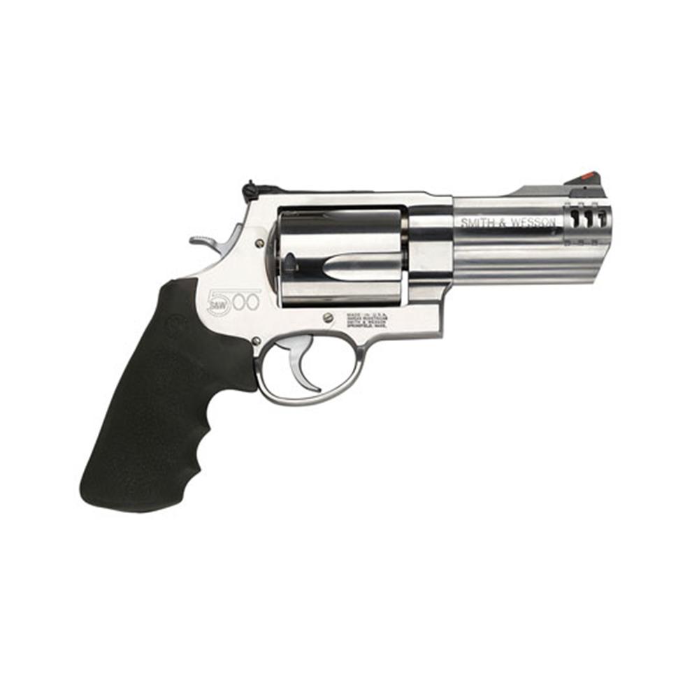 Smith 500 500S&W MAG 4" Stainless AS 5RD Revolver Smith 500 500S&W MAG 4" Stainless AS 5RD Revolver