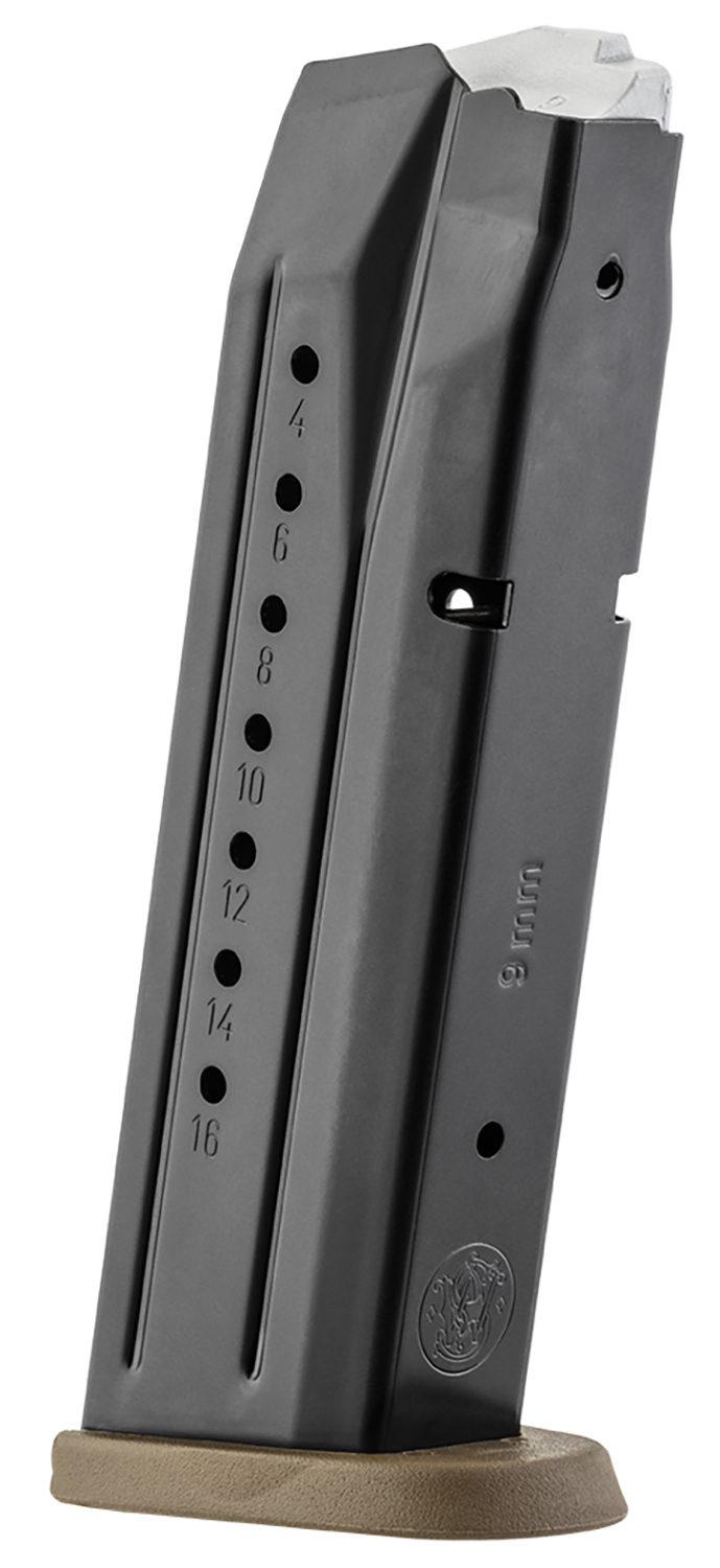 Smith and Wesson Smith & Wesson M&P9 M2.0 Magazine Black Steel FDE Base Plate 9mm Luger 17/rd