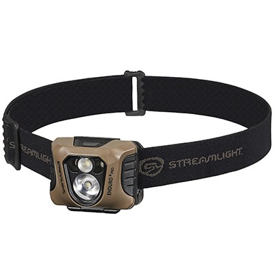 Streamlight Enduro Pro 3 AAA alkaline batteries elastic headstrap Coyote Green LED