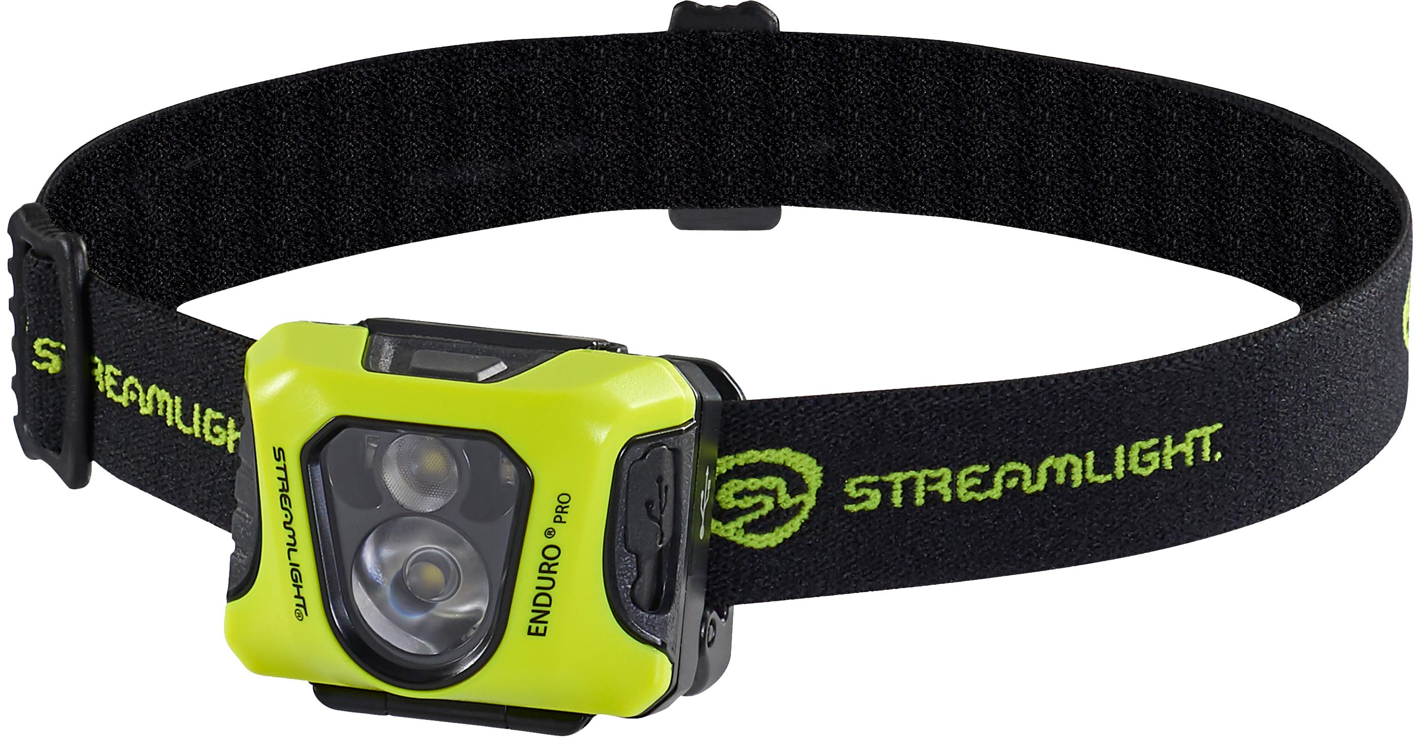 Streamlight Enduro Pro USB - USB cord elastic head strap - Yellow