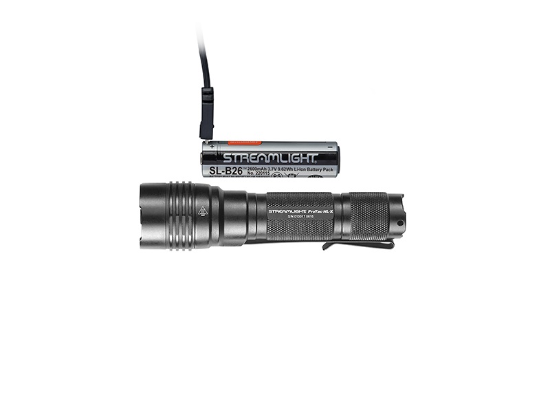 Streamlight ProTac HLX USB 18650 USB battery USB cord and holster