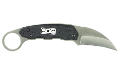 SOG Gambit Black 2.58" W/sheath Fixed Blade Knife SOG Gambit Black 2.58" W/sheath Fixed Blade Knife