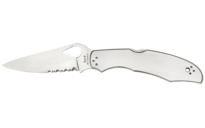Spyderco Byrd Cara Cara 3.75" Combo Folding Knife