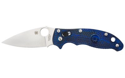 Spyderco Manix2 Blue Frcp Plain Folding Knife