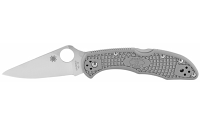 Spyderco Delica4 Ffg Plainedge Grey Folding Knife