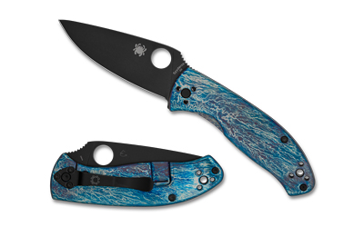 Spyderco Tenacious Ti Disry Black/blue Folding Knife