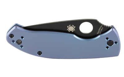 Spyderco Tenacious Ti 3.35" Blue/black Folding Knife Spyderco Tenacious Ti 3.35" Blue/black Folding Knife