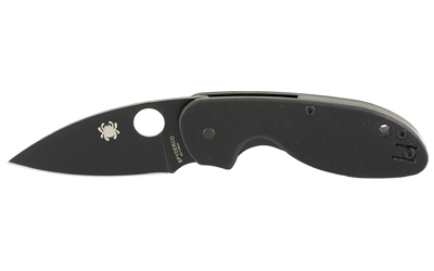 Spyderco Efficient G-10 Black Plaine Folding Knife