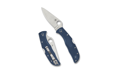 Spyderco Endela Ltwt Cpm 3.41" Blue Folding Knife