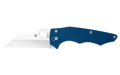 Spyderco Yojumbo 3.98" Blue/slv Plain Folding Knife