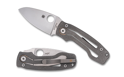 Spyderco Pits 2 Slipit Ti 2.74" Gray Folding Knife