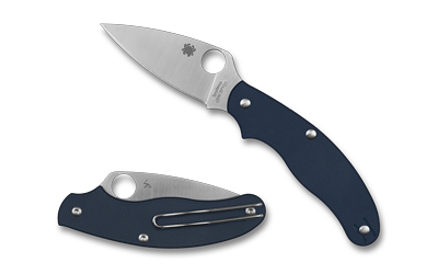 Spyderco Uk Penknife G-10 2.95" Blue Folding Knife