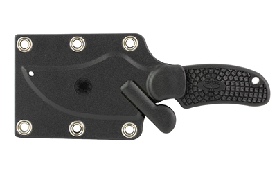 Spyderco Ark Ltwt 2.56" Black W/sheath Fixed Blade Knife Spyderco Ark Ltwt 2.56" Black W/sheath Fixed Blade Knife