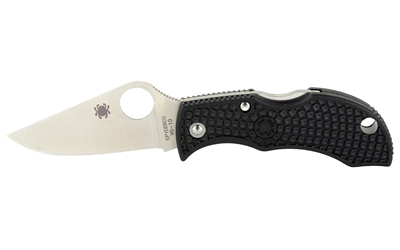 Spyderco Manbug Black Frn Plain Folding Knife