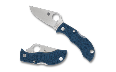 Spyderco Manbug 1.96" Cobalt Blue Folding Knife