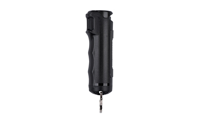Security Equipment Corporation Sabre Pepper Gel with Fast Flip Top Safety and Snap-Clip Keychain Black