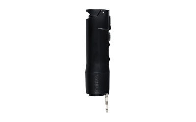 Security Equipment Corporation Sabre 2-In-1 Pepper Spray with Personal Alarm and Textured Case Black