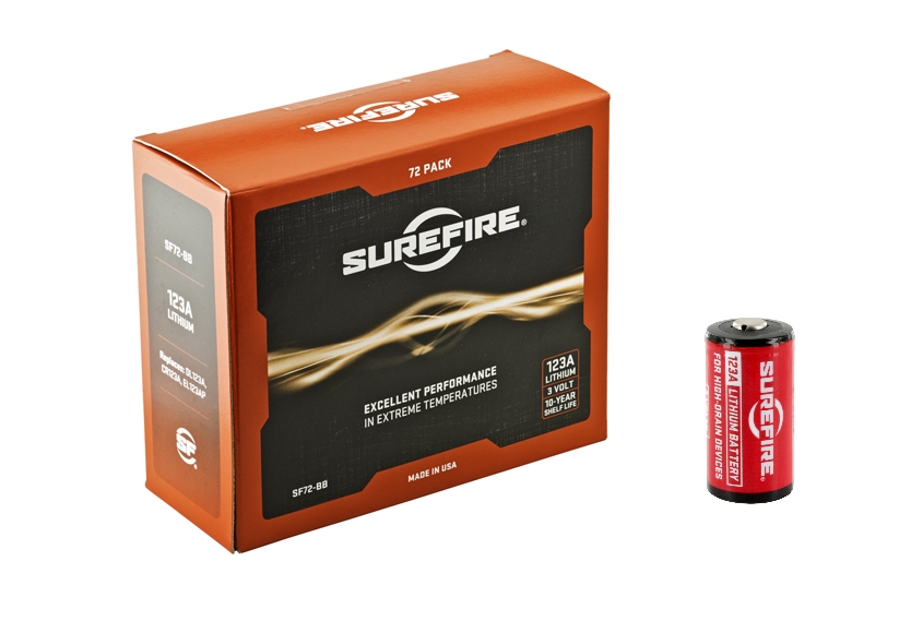 SureFire Sf123a Lithium 3VOLT Batt 72PK Accessory-Batteries