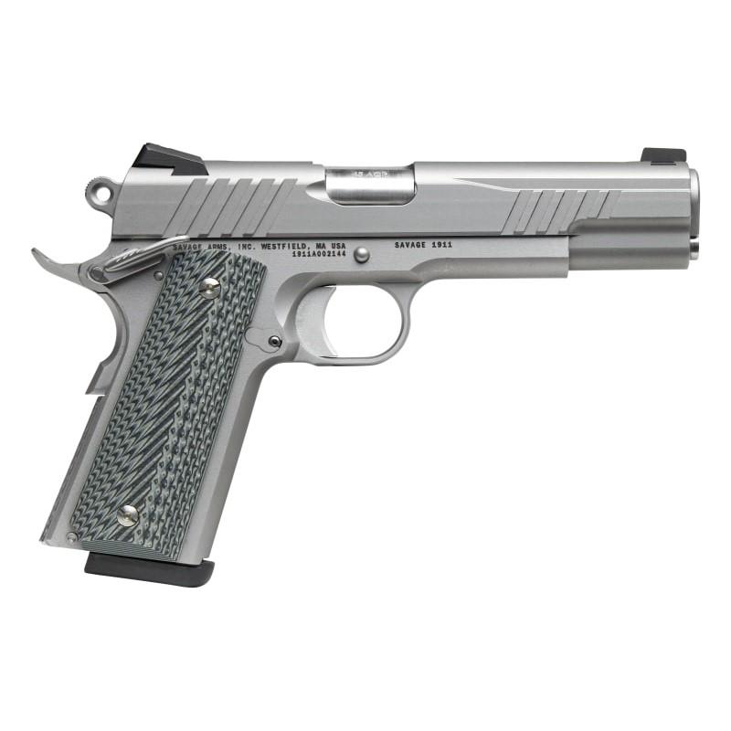 Savage 1911 Gov't Style Handgun 9mm Luger 10rd Magazines (2) 5" Barrel Stainless Steel Savage 1911 Gov't Style Handgun 9mm Luger 10rd Magazines (2) 5" Barrel Stainless Steel