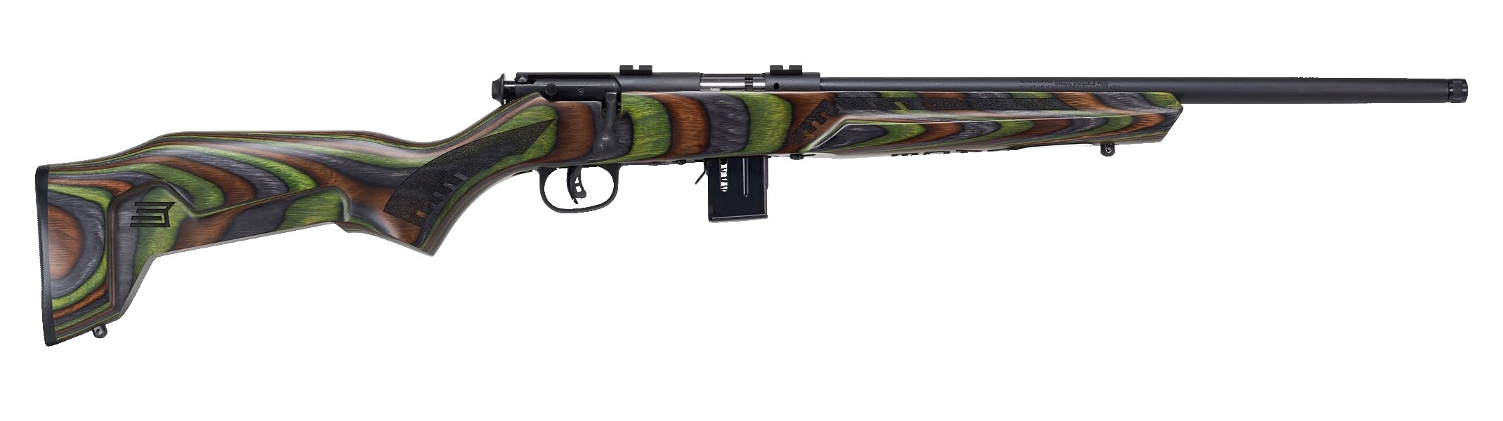 Savage Arms Savage 93 Minimalist Green Rifle 22 WMR 10/rd 18" Barrel Green Wood