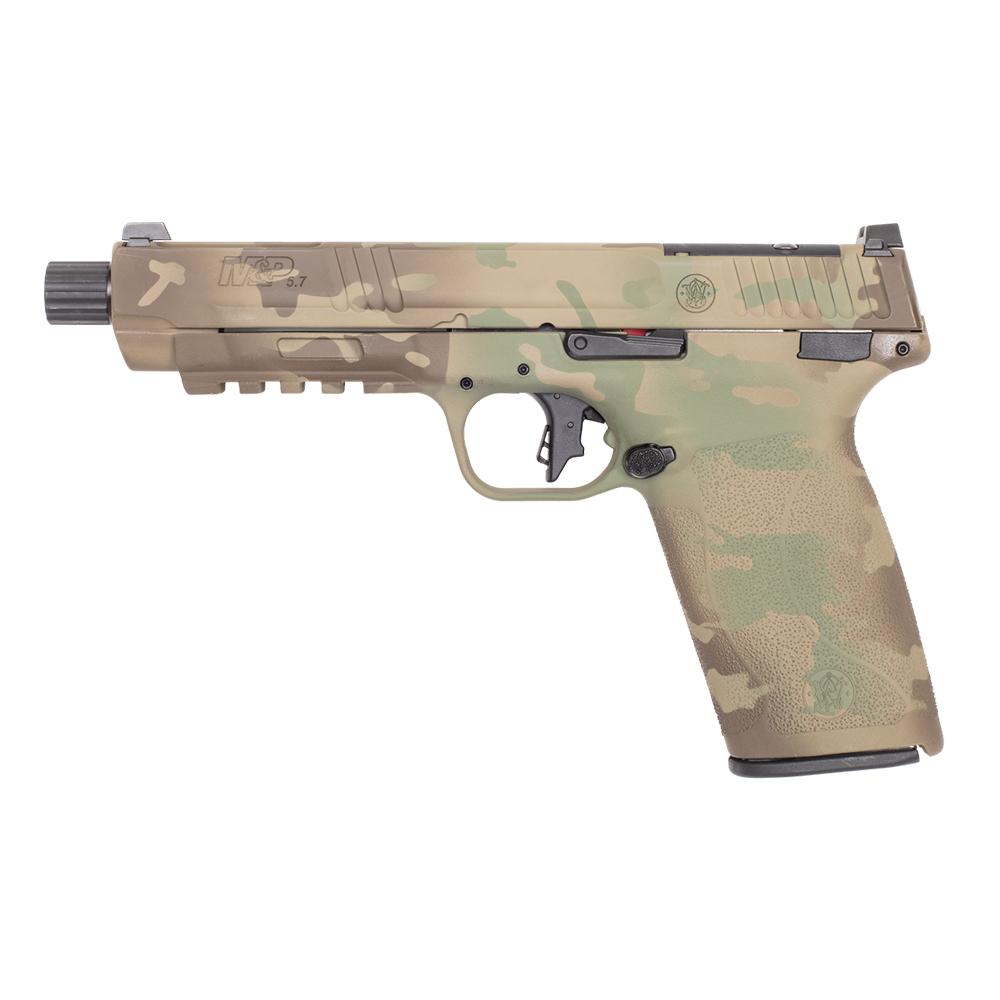 Smith & Wesson M&P 5.7 OR Handgun 5.7x28mm 22rd 5" Threaded Barrel Multicam Smith & Wesson M&P 5.7 OR Handgun 5.7x28mm 22rd 5" Threaded Barrel Multicam