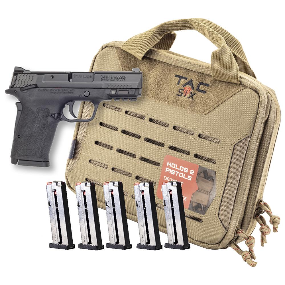 Smith & Wesson Inc. Smith & Wesson M&P9 Shield EZ M2.0 Handgun Bundle 9mm Luger 8rd Magazines (5)