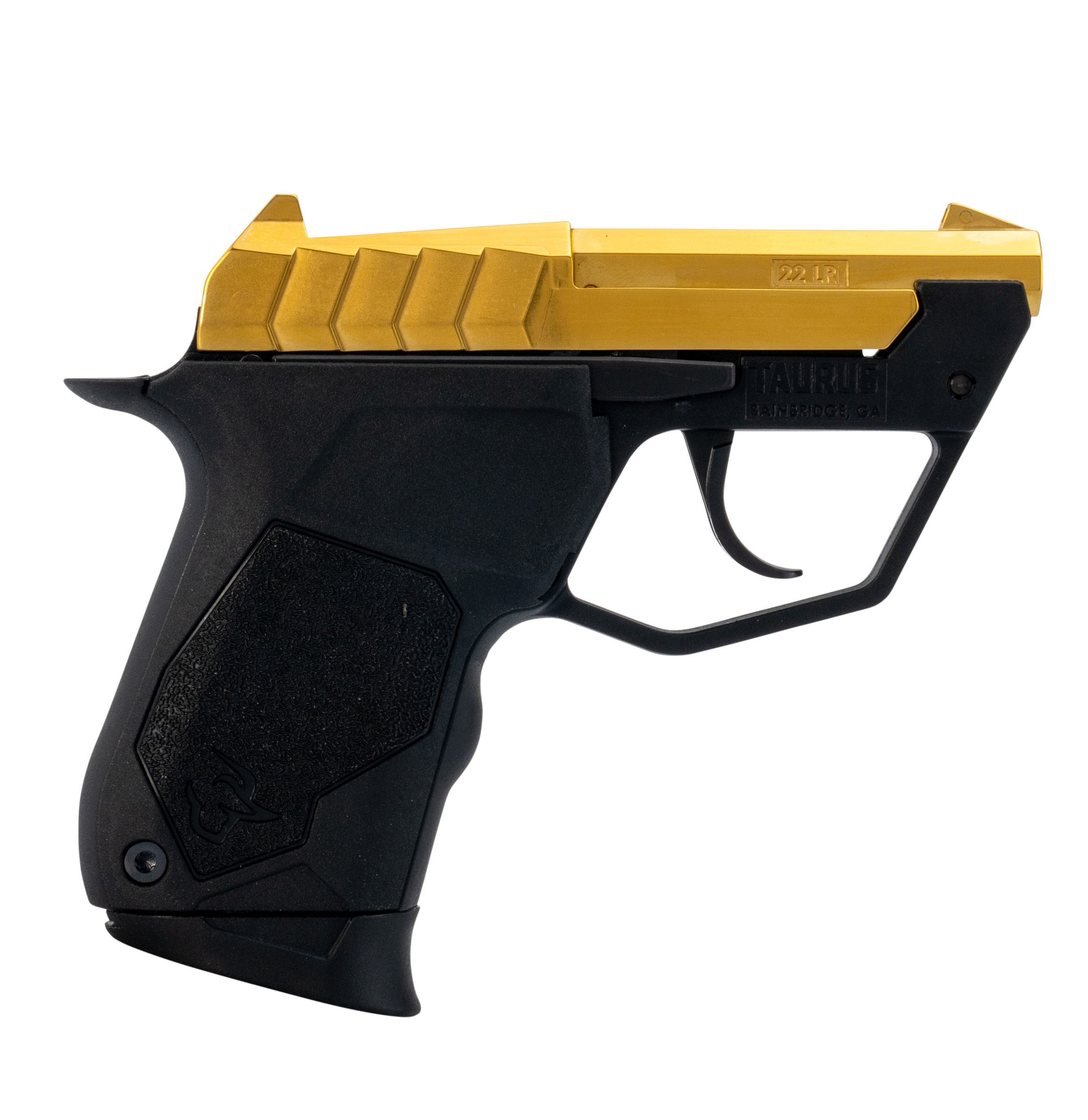 Taurus 22 TUC Handgun .22 LR 9rd Magazine 2.5" Barrel Black/Gold PVD