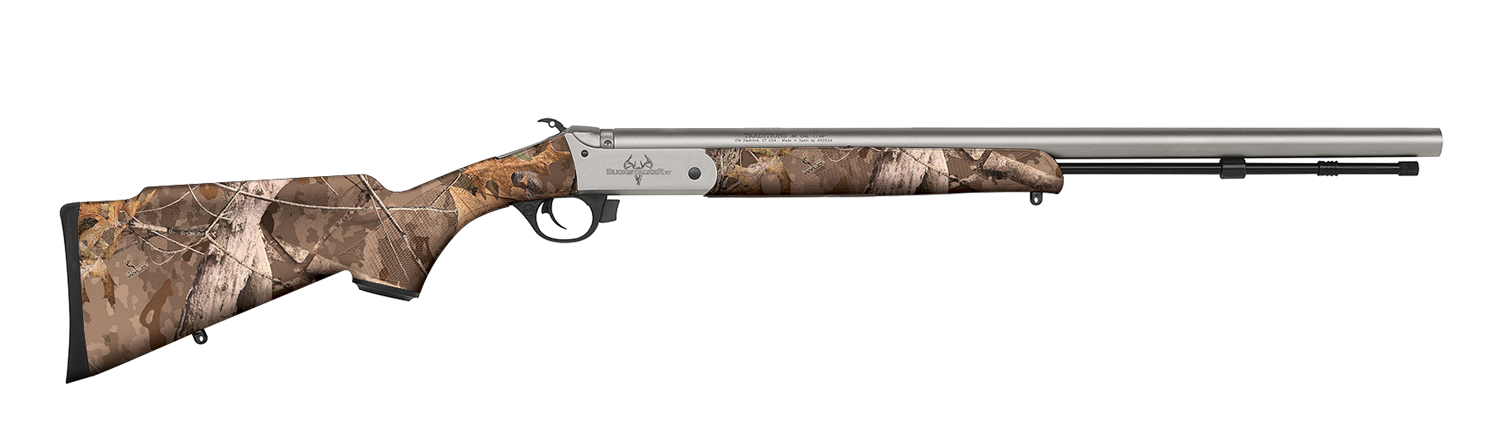 Traditions Buckstalker XT Muzzleloader Rifle .50 Cal 24" Barrel Next Camo Wyld Stainless