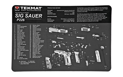 TekMat Pistol Mat Sig P226 Black