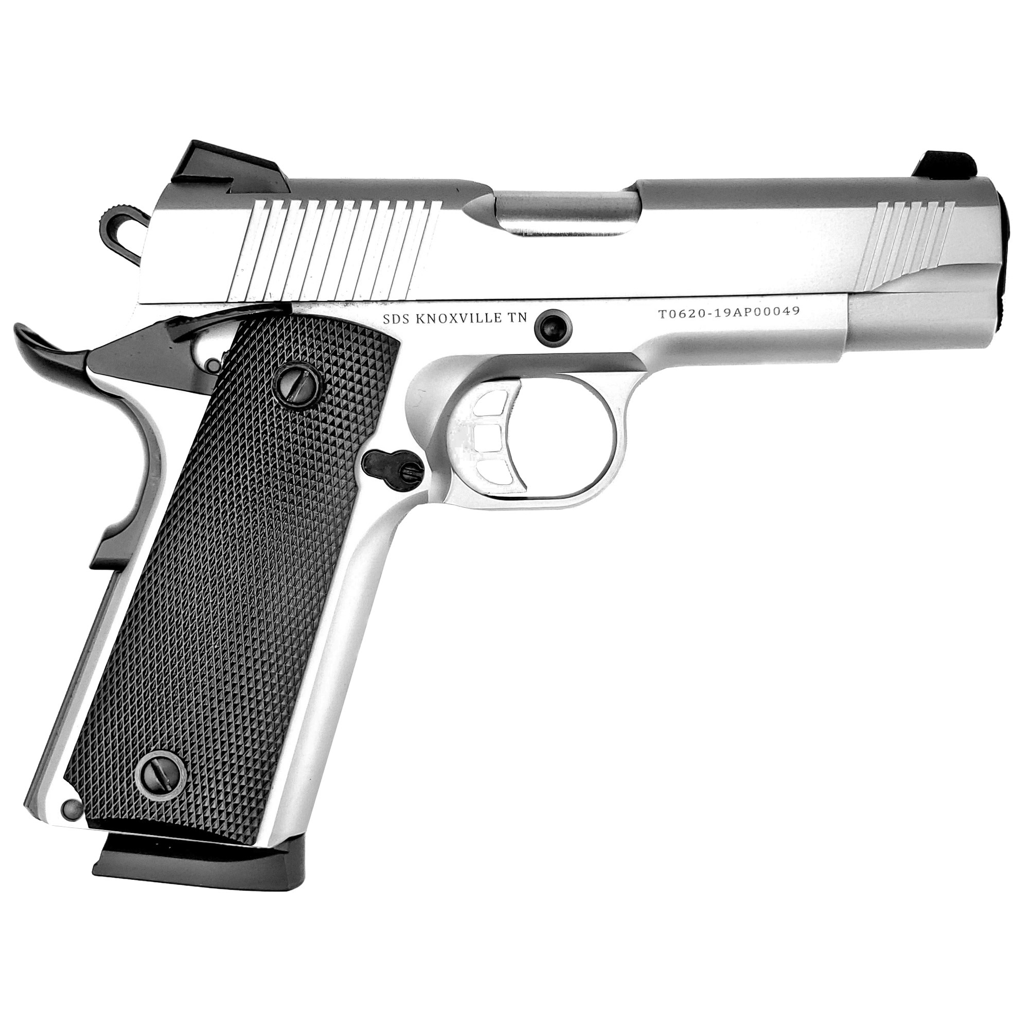 Tisas 1911 CARRY SS45 45ACP 8Rd Magazine (2) 4.25' Barrel Stainless Steel