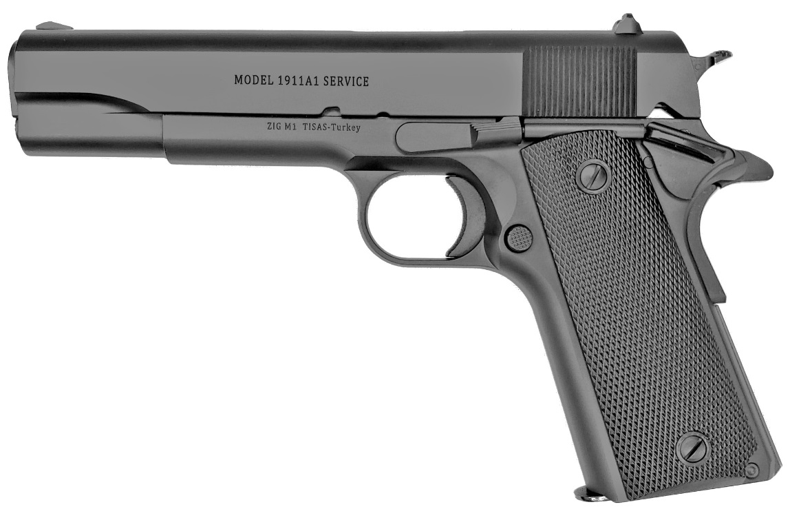 Tisas 1911 Service Black 45ACP 5" Semi-Auto Pistol